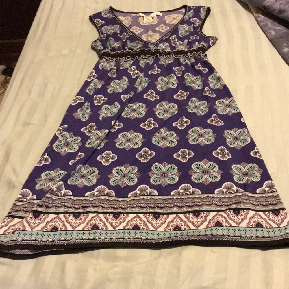 Purple and black dress